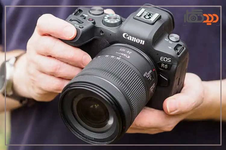 نقد و بررسی دوربین کانن R6 و دوربین در دست عکاس