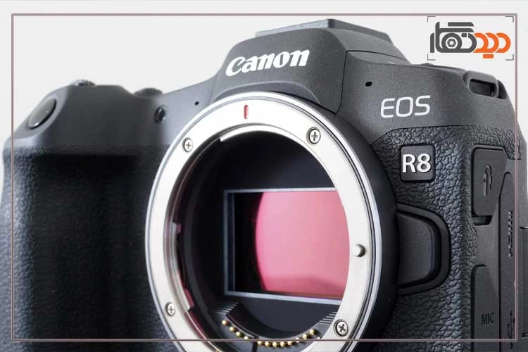 نقد و بررسی دوربین کانن R8 و نمای جانبی
