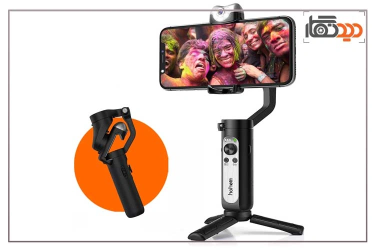 گیمبال موبایل هوهم Hohem iSteady V2 Smartphones Gimbal و نمای جانبی