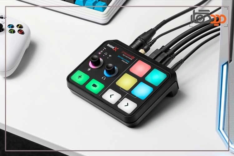 استریمر Streamer X روی میز و نمای جانبی