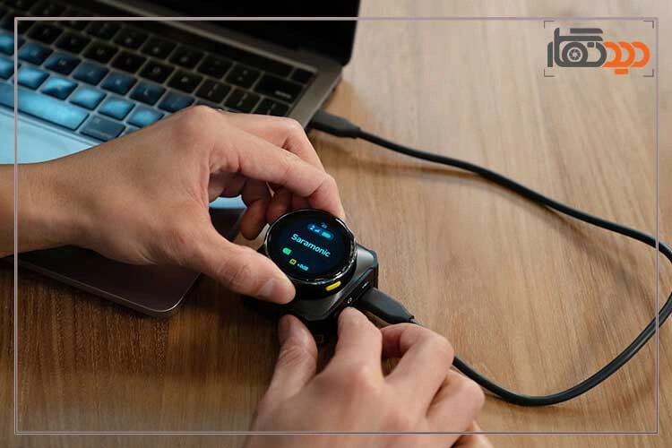 میکروفون بی سیم هوشمند سارامونیک Saramonic BlinkMe B2 wireless microphone و اتصالات 