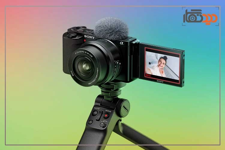 نقد و بررسی دوربین سونی ZvE10 و نمای جانبی