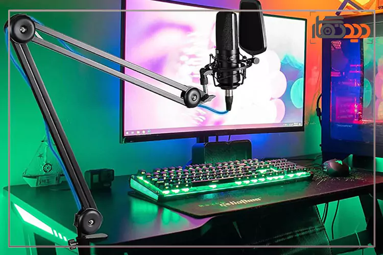 پایه میکروفون بویا BY-BA20 در استودیو