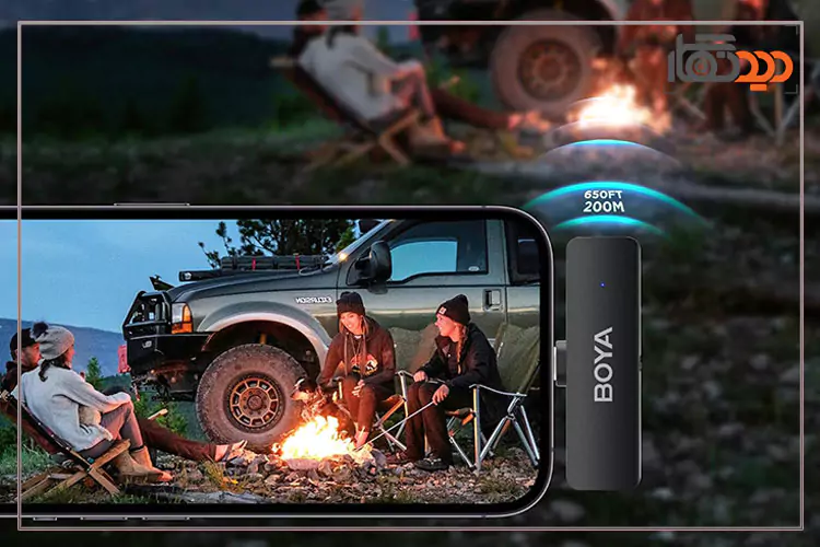 برد 200 متری BOYA BY-V4U USB-C بدون مانع