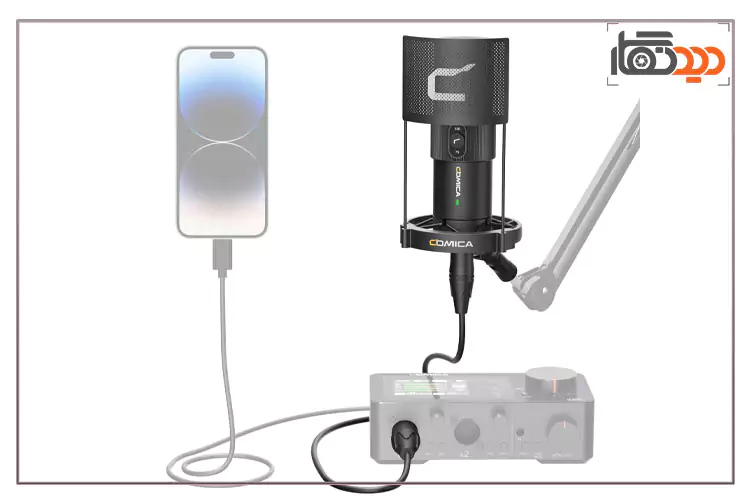 میکروفون کامیکا STA-X2 رابط XLR و کاربری آن