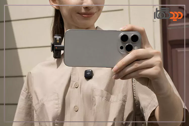 DJI Mic Mini با درگاه لایتنینگ