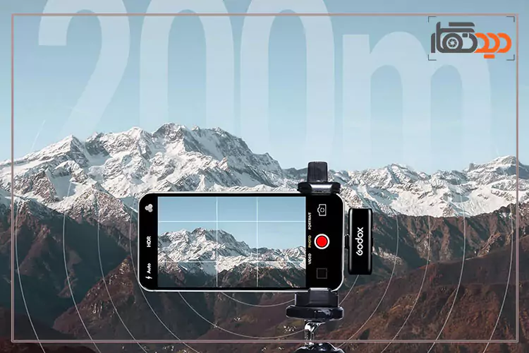 میکروفون گودکس Godox WES2 و برد عملکرد 200متر