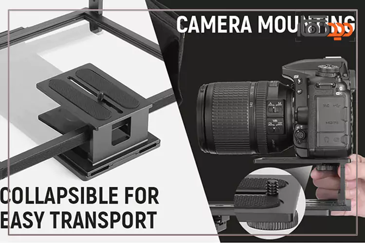 جایگاه دوربین روی تله پرامپتر نیور NEEWER X12