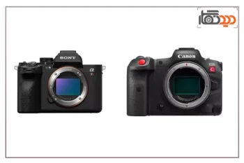مقایسه دوربین کانن r5c با سونی a7iv
