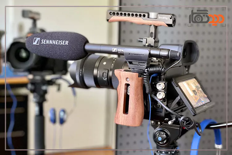 میکروفون سنهایزر MKE 600 روی دوربین