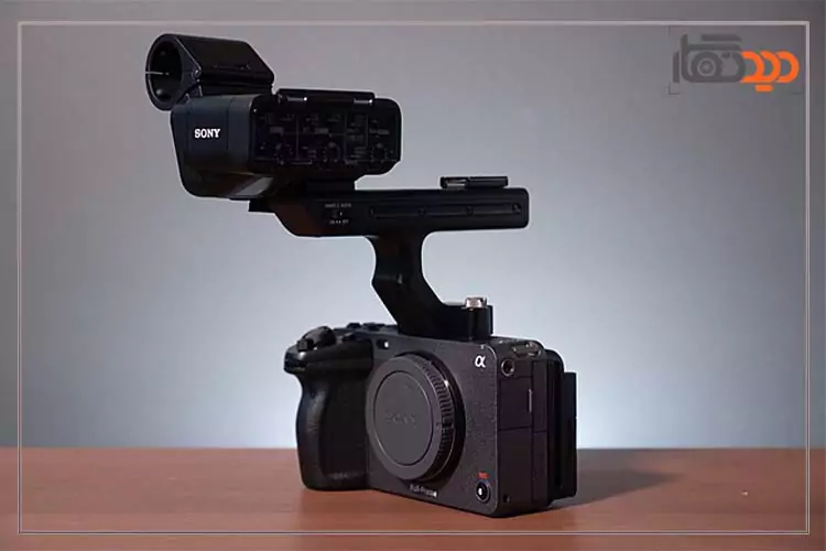 نمایی از دوربین سونی fx3 با هندل