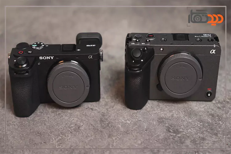 دوربین سونی fx30 در کنار دوربین سونی a6700