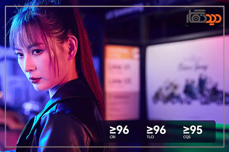 CRI,TICI,CQS در پنل گودکس Godox P300R RGB