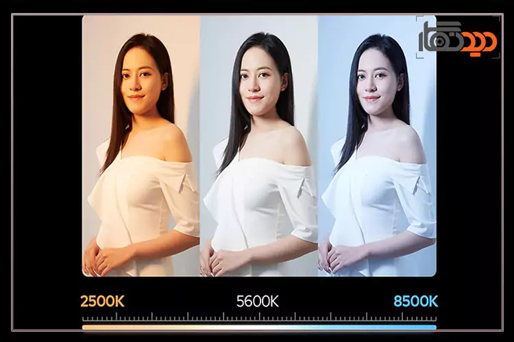 دمای رنگ نور باتومی گودکس Godox LC1000 Bi-Color