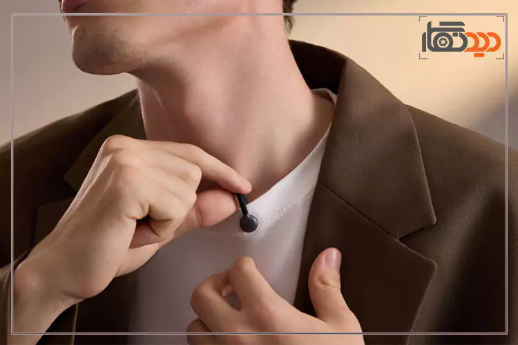 میکروفون هالی لند Hollyland LARK M2S Combo نصب روی لباس