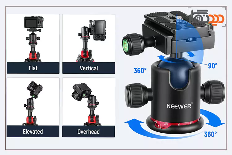بال هد یا سر سه پایه سه پایه نیور NEEWER N284L+G0
