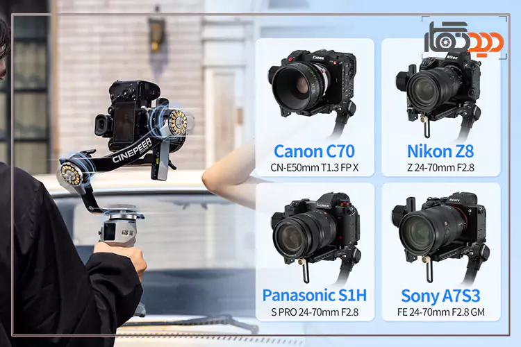 گیمبال ژیون Zhiyun Crane 4E و دوربین های سازگار