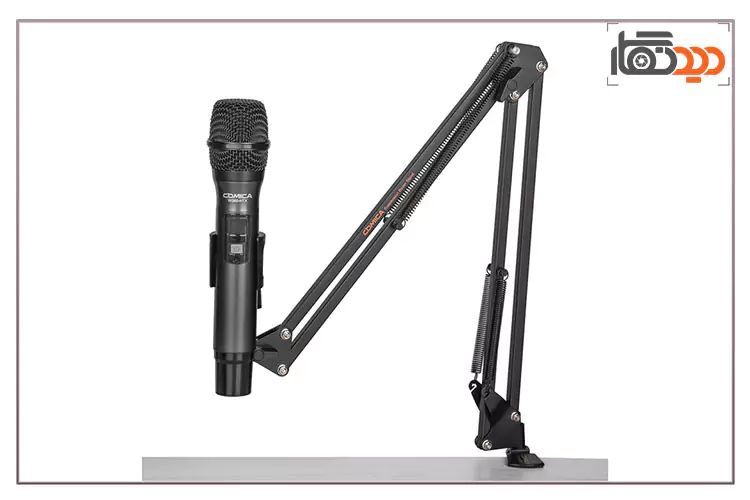 پایه میکروفون کامیکا Comica CVM-MS01 و نصب میکروفون های دستی