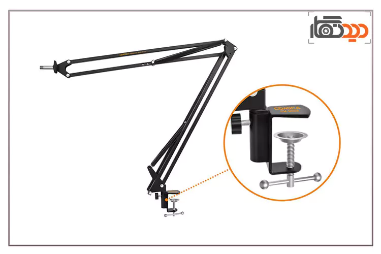 پایه میکروفون کامیکا Comica CVM-MS02 با قابلیت نصب روی میز