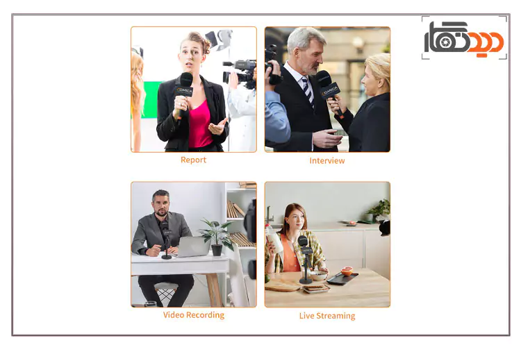 کاربری دسته میکروفون کامیکا COMICA HR-WM فاقد میکروفون