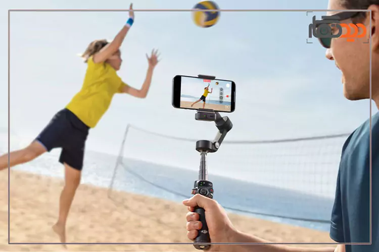 چرخش محور های گیمبال موبایل DJI Osmo Mobile 7P