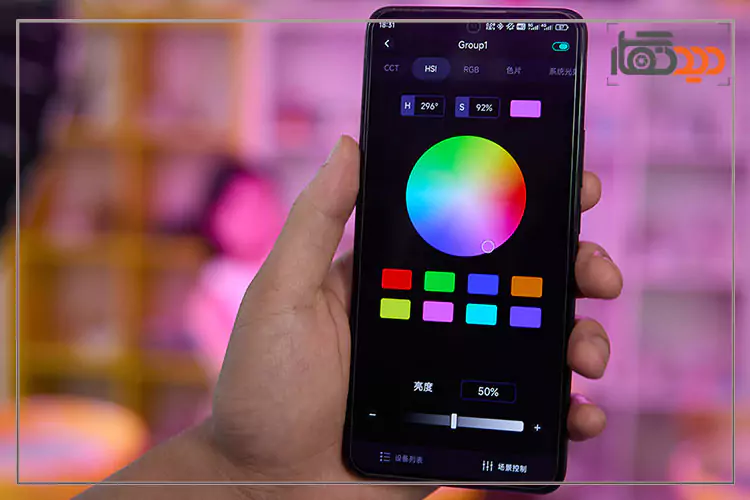 اپلیکیشن موبایل ویدیولایت Godox Litemons LA150R RGB Black