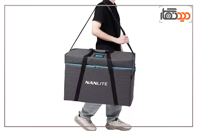 ابعاد کیت 2 تایی نور ثابت نانلایت FS-300B به همراه کیف، سه پایه و سافت باکس