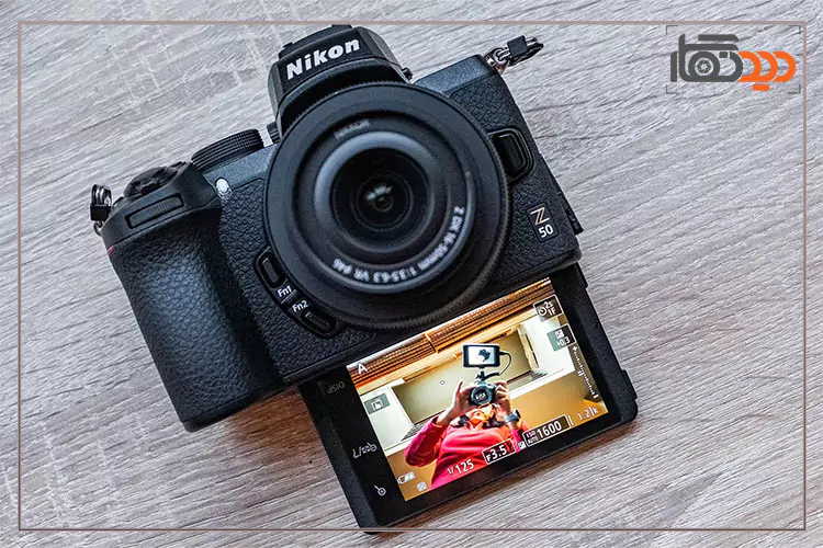 نمای ظاهری و نمایشگر دوربین نیکون nikon-z50