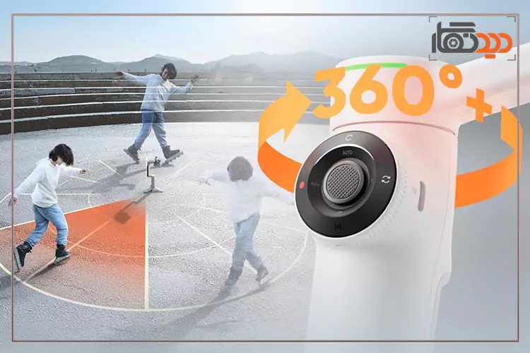 چرخش 360 درجه محور گیمبال موبایل Insta360 Flow 2 Pro