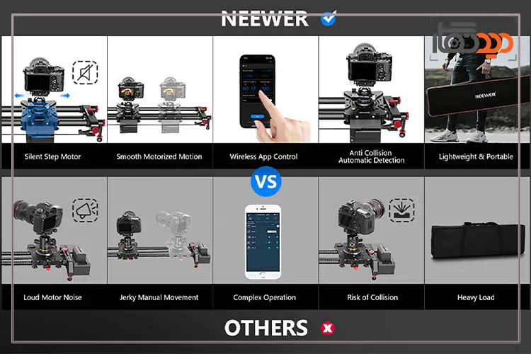 مقایسه اسلایدر نیور NEEWER ER1-120 با مدل متفرقه
