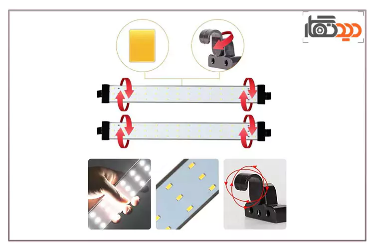 نور های خیمه ال ای دی دار دیاموند Diamond 60×60cm