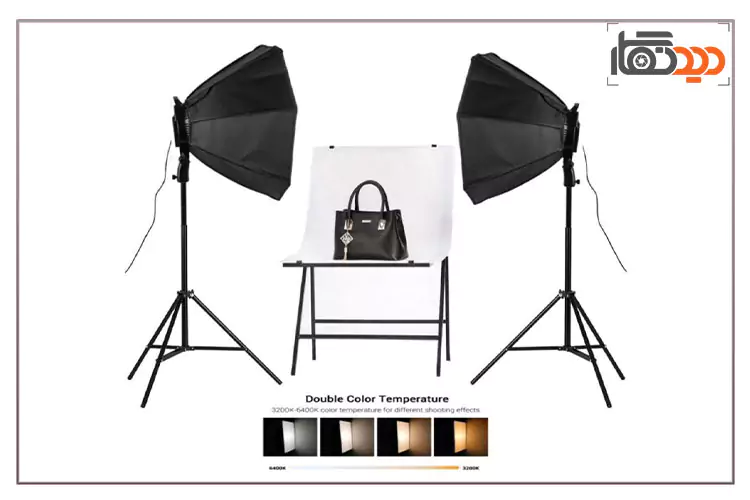 كيت دو شاخه پروژکتور دياموند 200 وات Diamond KY-BK100