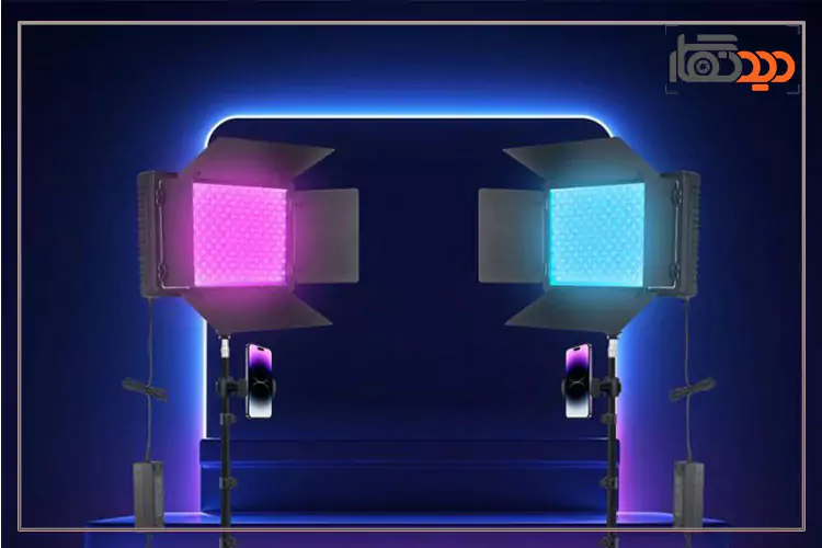 کیت دوشاخه نور ثابت پروفشنال PROFESSIONAL U800+ RGB