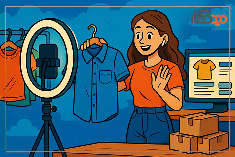 استفاده از رینگ لایت برای عکاسی از لباس