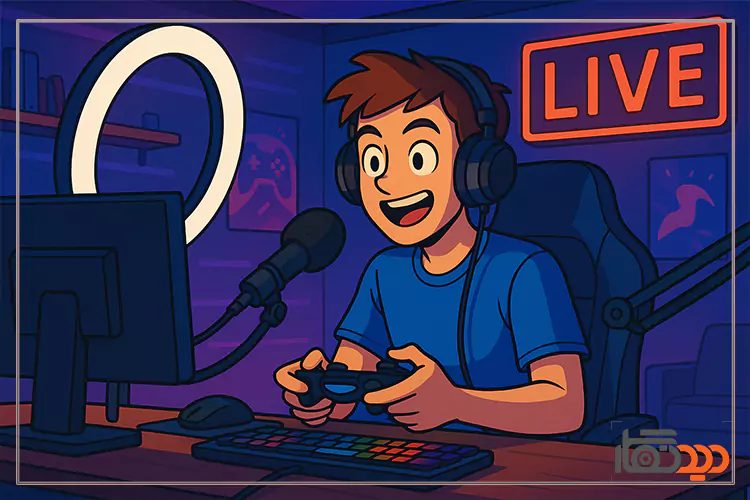 اسفاده از رینگ لایت برای استریم کردن و گیمینگ