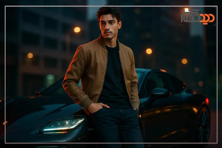 ژست عکس با ماشین