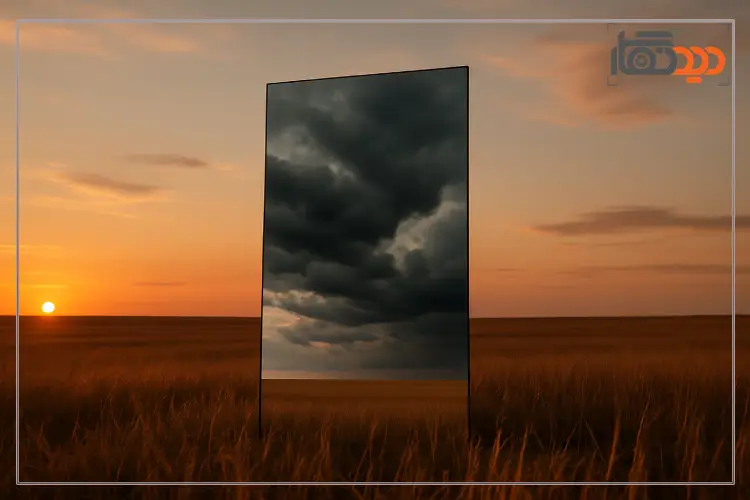 ایده عکاسی با آینه