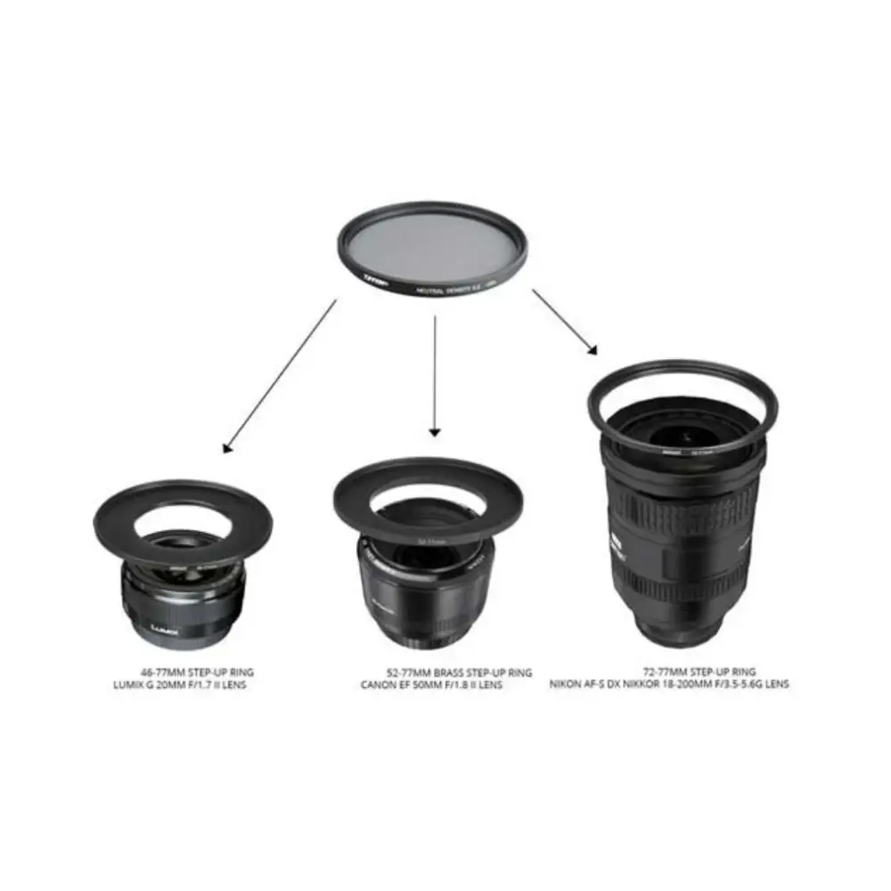رینگ تبدیل دهانه Filter Convertor Ring 58mm To 77mm — تصویر 1