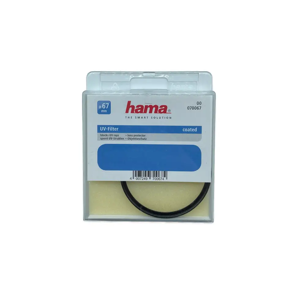 فیلتر لنز یو وی هاما HAMA UV SLIM 67mm FILTER — تصویر 1