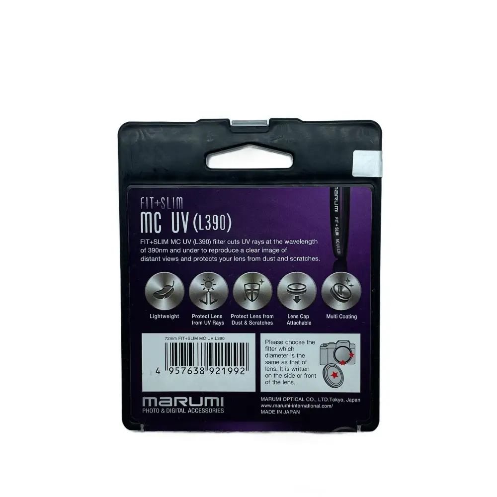 فیلتر یو وی مارومی MARUMI UV MC(L390) FIT+SLIM 72MM FILTER — تصویر 3