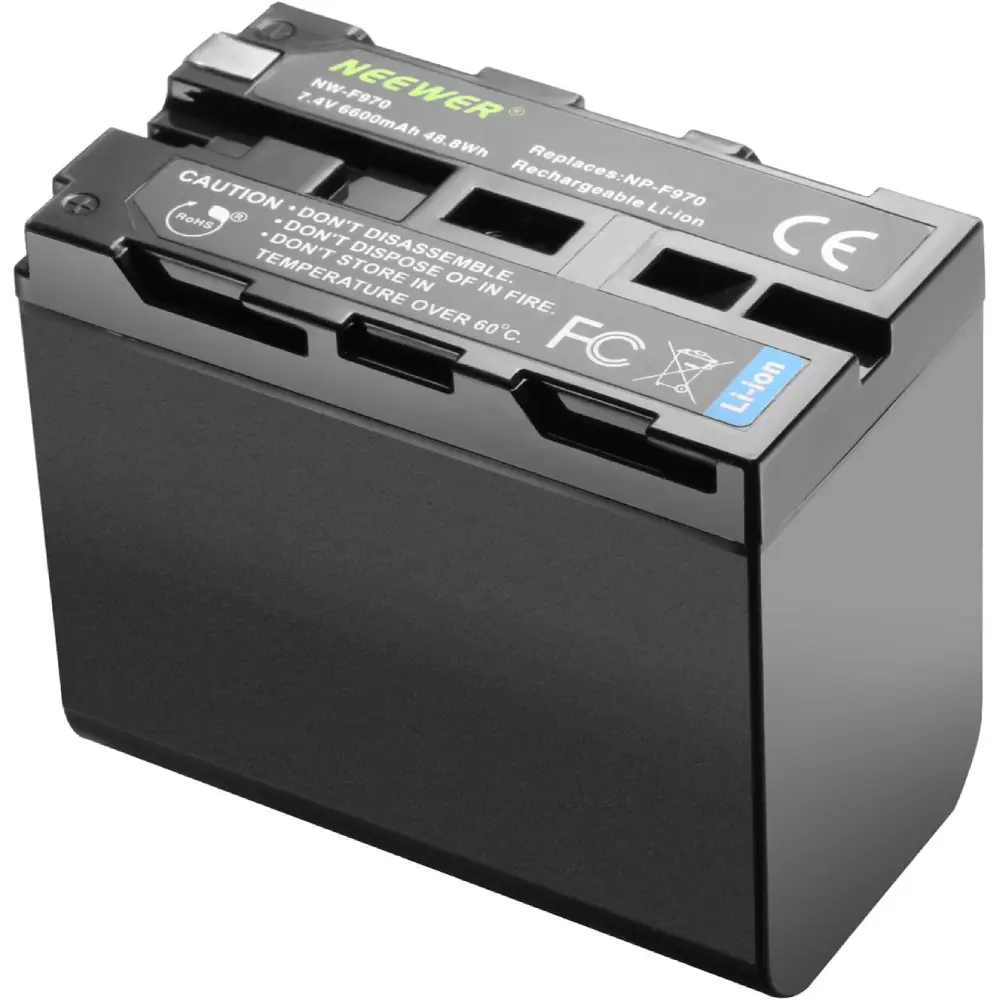 شارژر و باتری دوربین نیور NEEWER NW-F970 BATTERY×2 + DUAL USB CHARGER