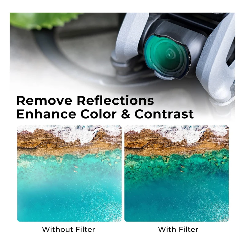 فیلتر لنز کی اند اف K&amp;F KIT ND4 ND8 ND16 ND32 UV CPL NANO-X FOR DJI AVATA FILTER — تصویر 2