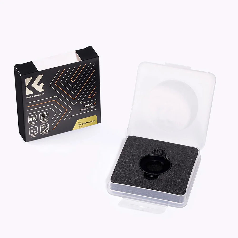 فیلتر لنز کی اند اف K&amp;F CPL NANO X FOR DJI OSMO ACTION 4 FILTER — تصویر 3