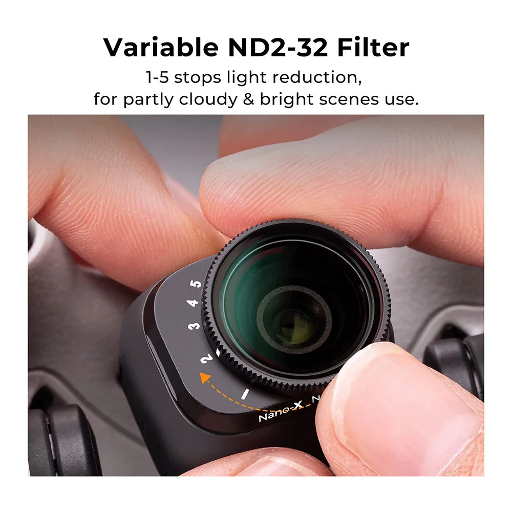 فیلتر لنز کی اند اف K&amp;F KIT ND2 32 ND64 512 NANO X FOR DIJI MINI3 MINI 3 PRO FILTER — تصویر 1