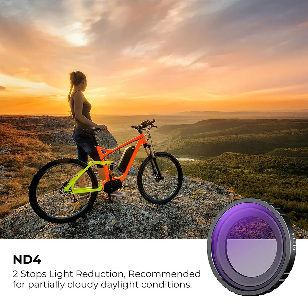 فیلتر لنز کی اند اف K&amp;F KIT ND4 UV CPL NANO X FOR INSTA360 GO3 FILTER — تصویر 2