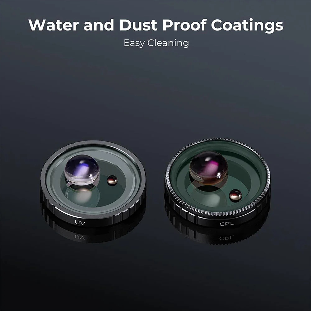 فیلتر لنز کی اند اف K&amp;F KIT ND4 UV CPL NANO X FOR INSTA360 GO3 FILTER — تصویر 3