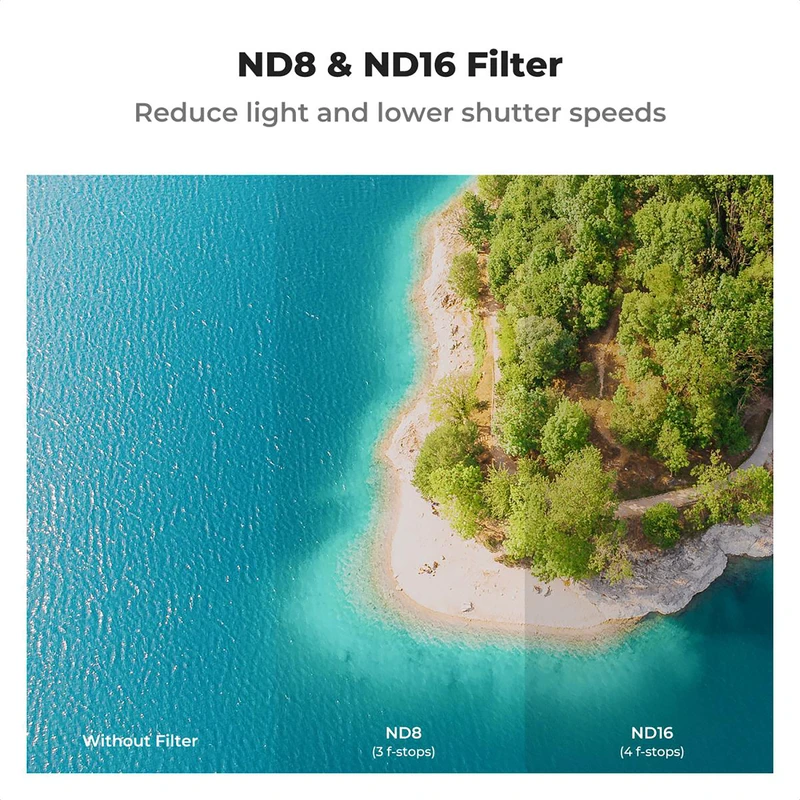 فیلتر لنز کی اند اف K&amp;F KIT ND8 ND16 CPL NANO X FOR DJI AIR 3 FILTER — تصویر 2