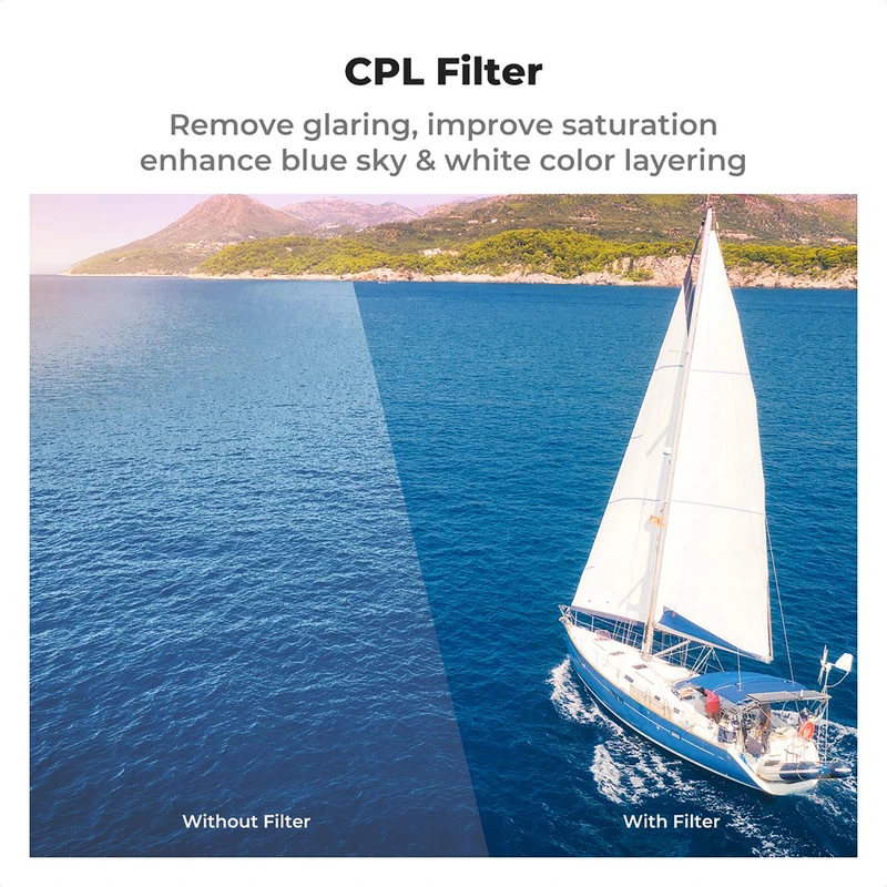 فیلتر لنز کی اند اف K&amp;F KIT ND8 ND16 CPL NANO X FOR DJI AIR 3 FILTER — تصویر 6