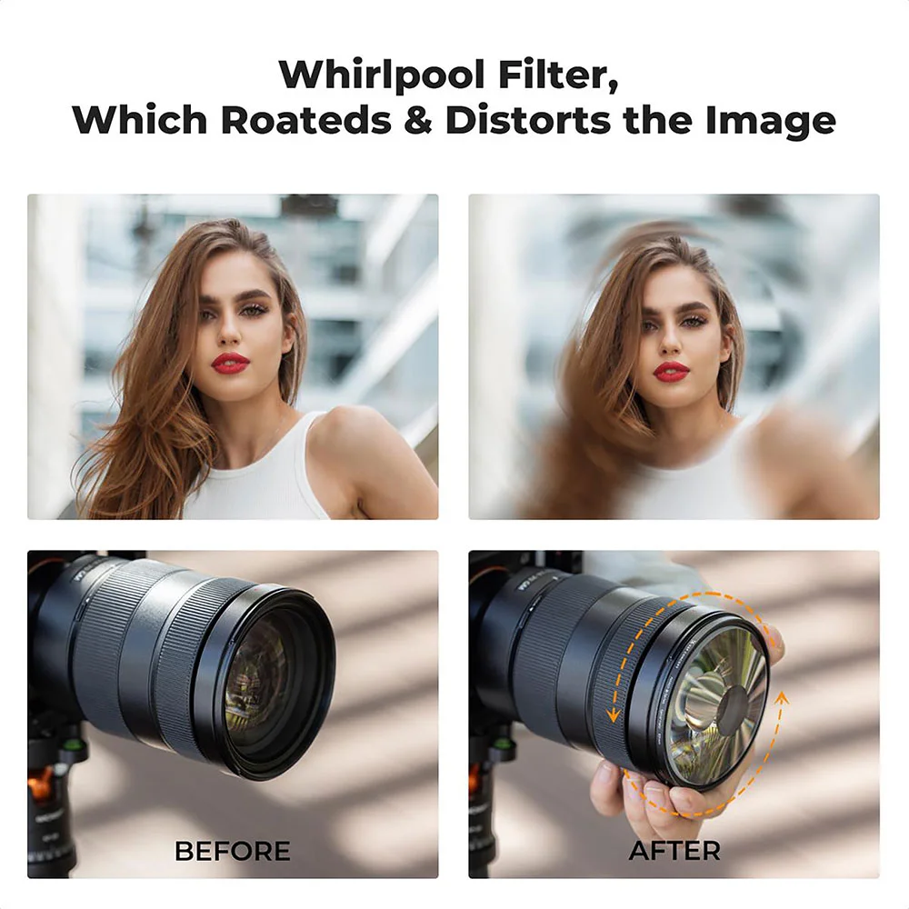 فیلتر لنز کی اند اف K&amp;F SPOT SPIRAL HALO NANO-B ۸۲mm FILTER — تصویر 4