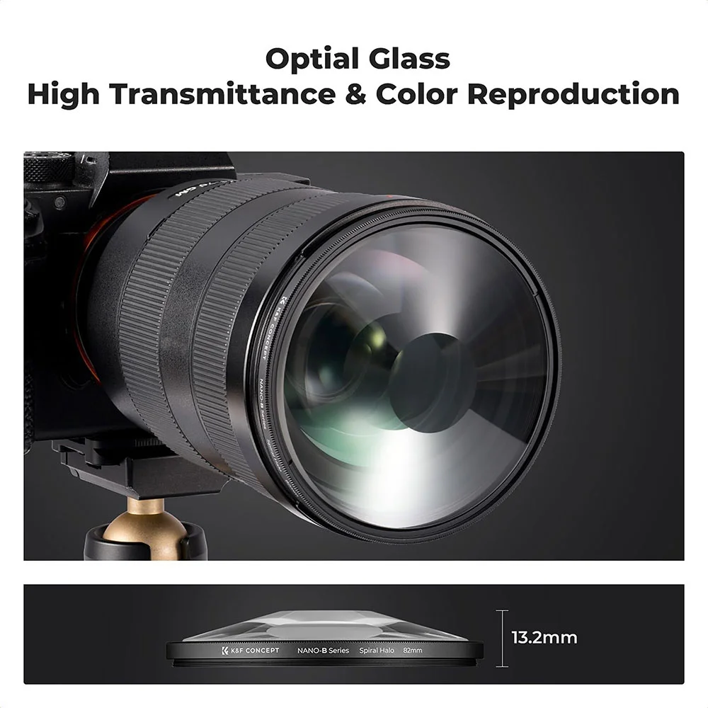 فیلتر لنز کی اند اف K&amp;F SPOT SPIRAL HALO NANO-B ۸۲mm FILTER — تصویر 3